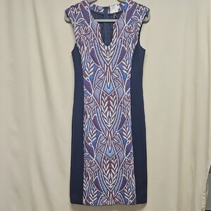 Anthropologie HD in Paris Cleo Jacquard Sheath Midi Dress